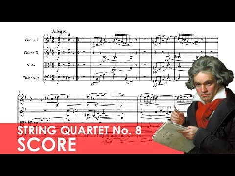 BEETHOVEN String Quartet No. 8 in E minor (Op. 59, No. 2) 'Razumovsky' Score