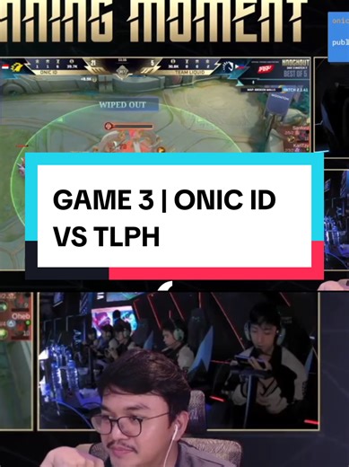 REACTION MAS ADE | GAME 3 - ONIC ID VS TL PH #MLBBM7 #MLBB