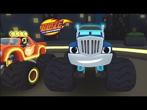 Blaze and the Monster Machines - Racing Game 🔥 LIGHT RIDERS Map: Get ready to race with Blaze!