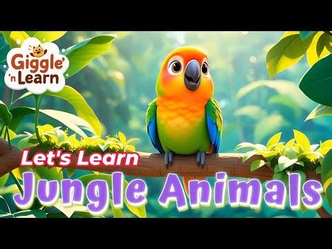 Let’s Learn Jungle Animals! 🐒🦁 Fun and Educational Video for Kids