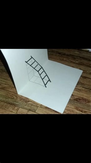 3D Ladder 🪜 Drawing 😱#shorts #viral #viralvideo #trendingshorts