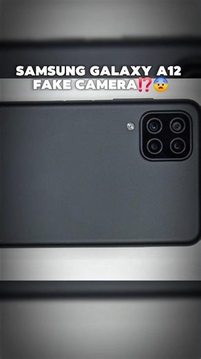 Samsung Galaxy A12 Fake Camera😨⁉️ #samsung #galaxya12 #camera