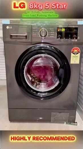 LG 8 Kg, 5 Star Wi-Fi Fully-Automatic Front Load Washing Machine ✅ Go for it👍 #lg #washingmachine