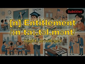 [n] Entitlement meaning (right, privilege) with 5 examples