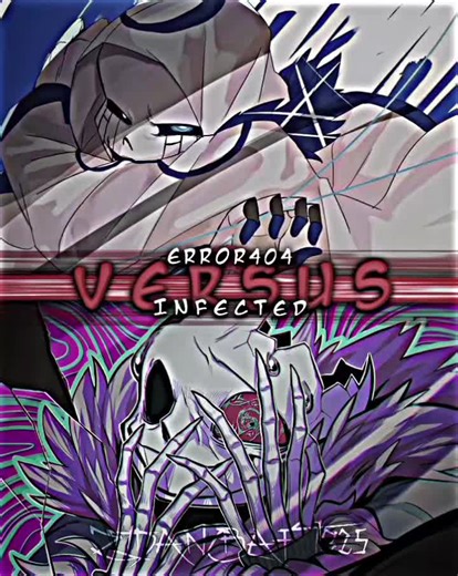 Error404 Sans vs Infected Sans: Epic Showdown
