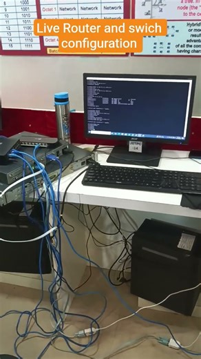 live Router and switch configuration