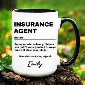Personalized Insurance Agent Gift, Insurance Agent Mug, Custom Gifts for Insurance Agent, Insurance Agent Coffee Cup - Etsy