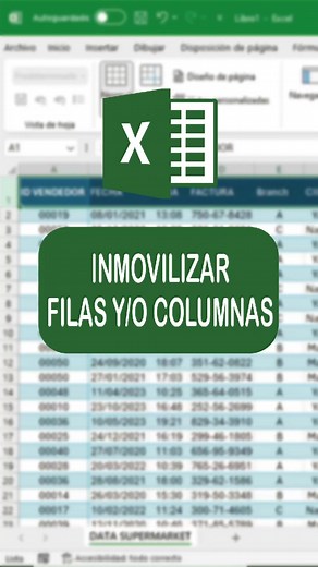 COMO FIJAR FILAS Y COLUMNAS EN EXCEL #Excel #Exceltips #Excelpro #Excelentiktok #Exceltutorial #Exceltutoriales #Parati #Fyp