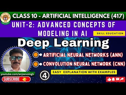 Class 10 Unit 2 AI (417) Deep Learning Explained | ANN & CNN | Advanced Concepts of Modelling in AI