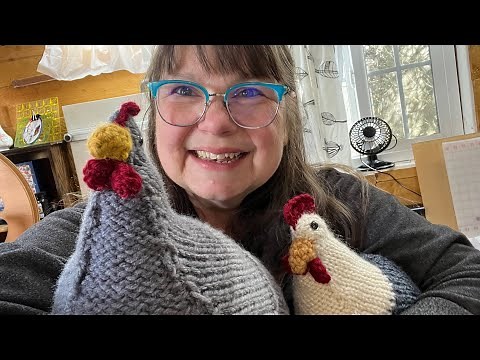 Knit a Support Chicken on Circular Knitting Machine! Free Pattern & Tutorial!