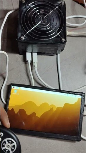 raspberry Pi 5 or 7inch display se mini computer setup #homemade