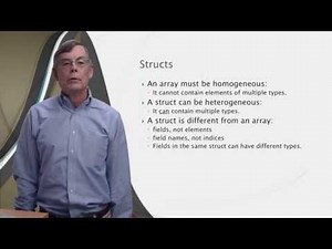 Lesson 7.3 Structs - MATLAB Video Lecture | Introduction to Programming with MATLAB - IT and Software