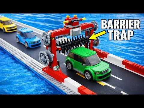 No LEGO Car Escapes This Rotating Barrier Trap