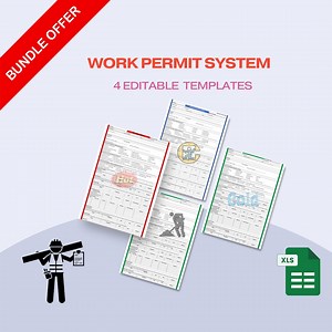 Work Permit Templates | Editable Safety Permits for Excavation, Confined Space, Cold Work & Hot Work | Digital Download - Etsy Australia