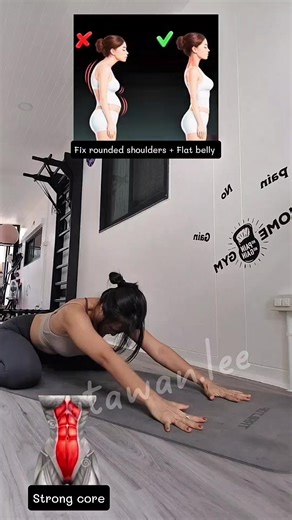 Fix Posture & Tone Triceps, Chest, Legs, Abs