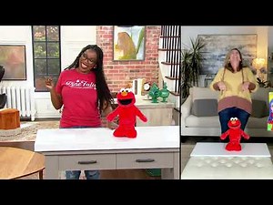 Elmo Slide Animated Dancing 12" Plush on QVC