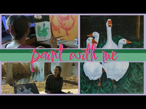 paint geese with me + chat about goals & grief