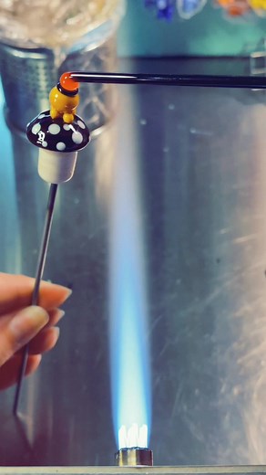 Glass Art Process: Creating Lampworking Mushrooms