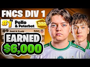 1ST FNCS DIVISION 1 FINALS $6,000 (B2B) 🏆 w/ ‪@PeterbotFN‬ | Pollo