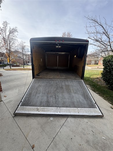 Wells Cargo “Fun Wagon” 16′ length inside space 12'×8′×6′ Enclosed Trailer w/ Drop‑Down Ramp Door | Enclosed Cargo Trailers | KSL Classifieds