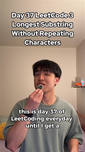 Soymilk Coding | Day 37 of LeetCoding everyday until I get a JOB: Longest Substring without Repeating Characters (LC 3). . . . #interview #leetcode #coding... | Instagram