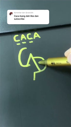 Desain logo CACA | komen nama kamu #logos #logonama #logodesign #namechallenge