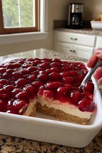 62K views · 108 reactions | No-Bake Cherry Cheesecake Dessert Ingredients: For the Crust: •⁠ ⁠2 cups graham cracker crumbs •⁠ ⁠½ cup unsalted butter, melted •⁠ ⁠2 tbsp sugar Recipe in First (C.o.ʍ.m.е.ո.τ)  Enjoy ❤️ | Easy Recipes | Facebook