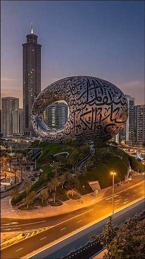 Dubai Future Museum Construction Timelapse From Groundbreaking to Iconic Ring Building #dubai