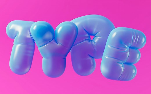 C4D教程 - 创建文字气球类型的膨胀模拟