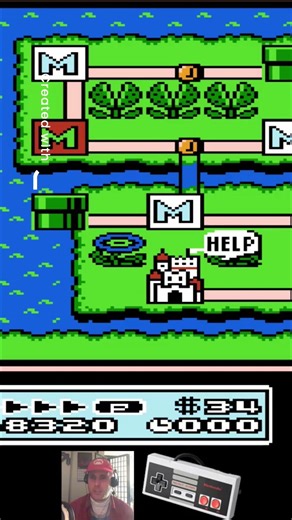 Mario's EPIC Flight Through Piranha Plant Stage #2! #shorts