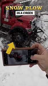 288K views · 4.5K reactions | Plow Truck Takes a Nosedive into a Creek! | Ron Pratt | Facebook