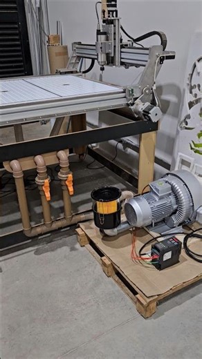 Vacuum table finished on the CNC router 🤩 #routercnc #cnccaseira #cncrouter #cnc #cncmill