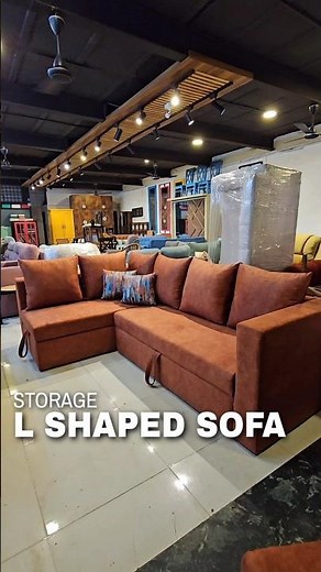 Modern L Shaped Sofa with Storage - Compact Living Made Easy!