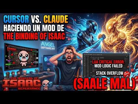 Cursor vs. Claude Haciendo un mod de un videojuego The Binding of Isaac (Sale mal)