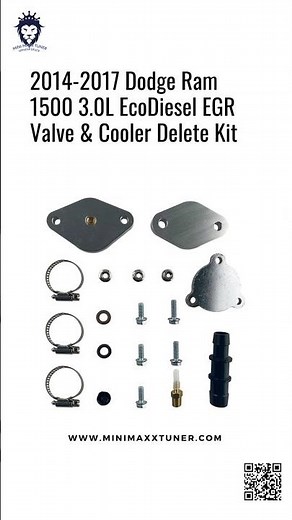 2014-2017 Dodge Ram 1500 3.0L EcoDiesel EGR Valve & Cooler Delete Kit