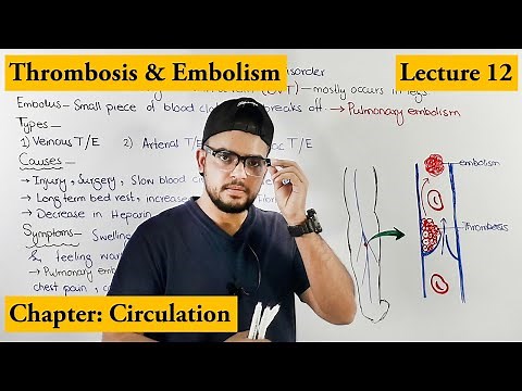 Thrombosis & Embolism (Cardiovascular Disorder) | Chapter circulation | Video # 12