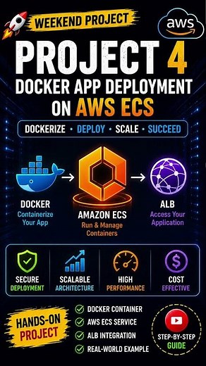 Docker to AWS ECS | Complete Deployment Guide with ALB #aws #devops