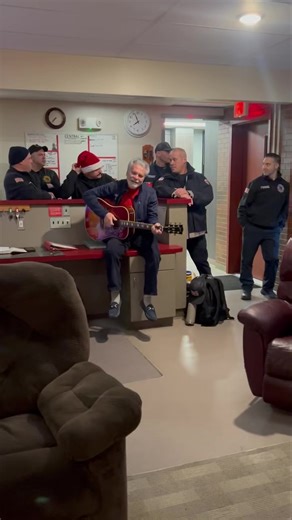 Yesterday morning retired firefighter Renato Roefaro sang Feliz Navidad for the members working at Central Firehouse. This is his 43rd year doing this. Thanks Rennie for carrying on the tradition and Merry Christmas! | Utica Fire Department