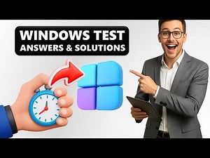 HOW TO PASS WINDOWS EMPLOYMENT TEST | Computer Literacy ASSESSMENT QUESTIONS & ANSWERS