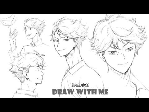 Sketch practice haikyu anime character oikawa #haikyu #sports #anime 