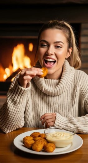 Real or AI |Cheesy Nuggets 🍗 ASMR | Ultra Crunch Time Delight #foodasmr #cheesynuggets #satisfying