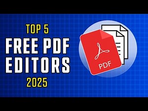Top 5 Best Free PDF Editor 2025 | Free PDF Editor for Windows