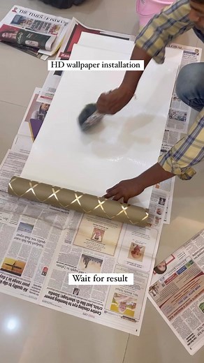 13K views · 10K reactions | Wallpaper installation with Louvers❤️...