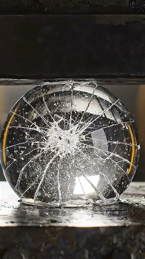 HYDRAULIC PRESS GLASS SHATTERING SOUND EFFECT