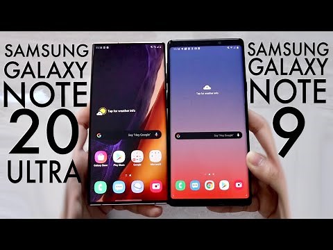 Samsung Galaxy Note 20 Ultra Vs Samsung Galaxy Note 9! (Comparison) (Review)