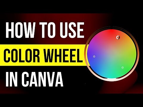 How to use Canva color wheel for designs ?