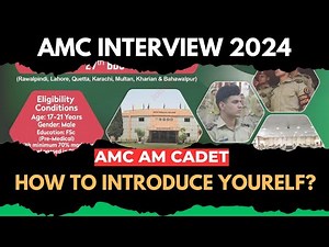 AMC Interview Preparation |AMC Personality Test Guidance| AMC Merit list 2024 | AMC Final interview|