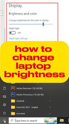 how to change laptop brightness windows 10 || #infinitytechlab