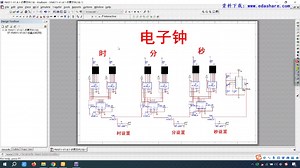 multisim数字电子钟电路（含源文件和报告）