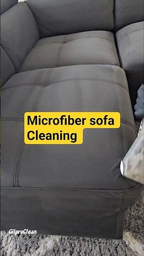 microfiber sofa cleaning